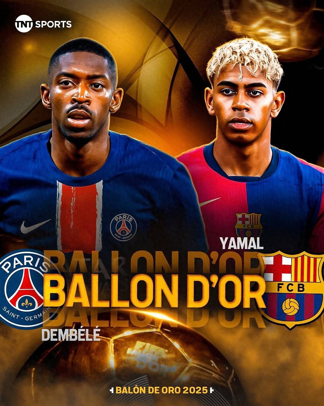 欧国联媲美欧冠？金球奖赔率亚马尔持续上升 1.83已追平登贝莱